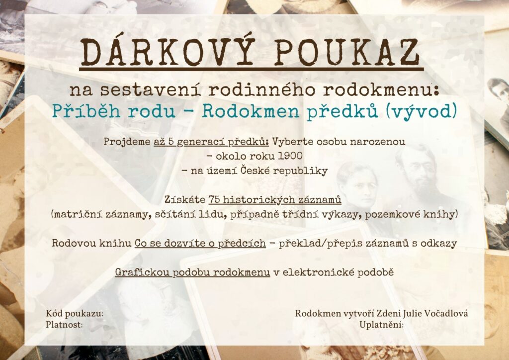 darkovy poukaz Pribeh rodu